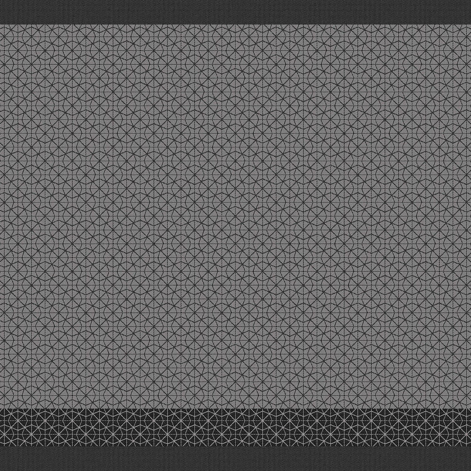 DDDDD Chrystal theedoek 60x65cm zwart (6 stuks)