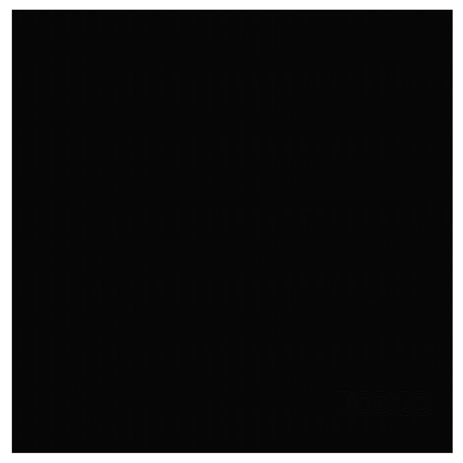 DDDDD Logo theedoek 60x65cm zwart (6 stuks)