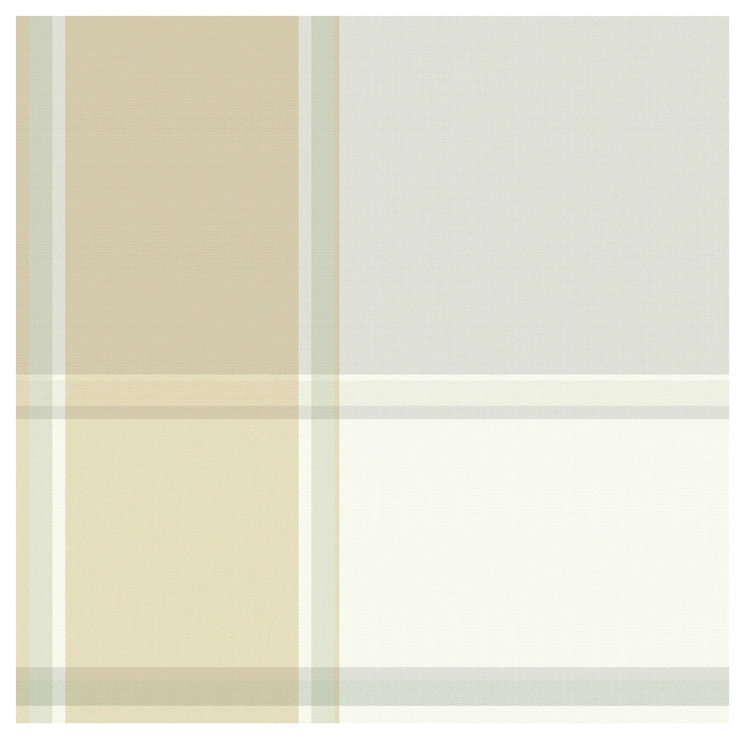 DDDDD Madras theedoek 60x65cm crème (6 stuks)