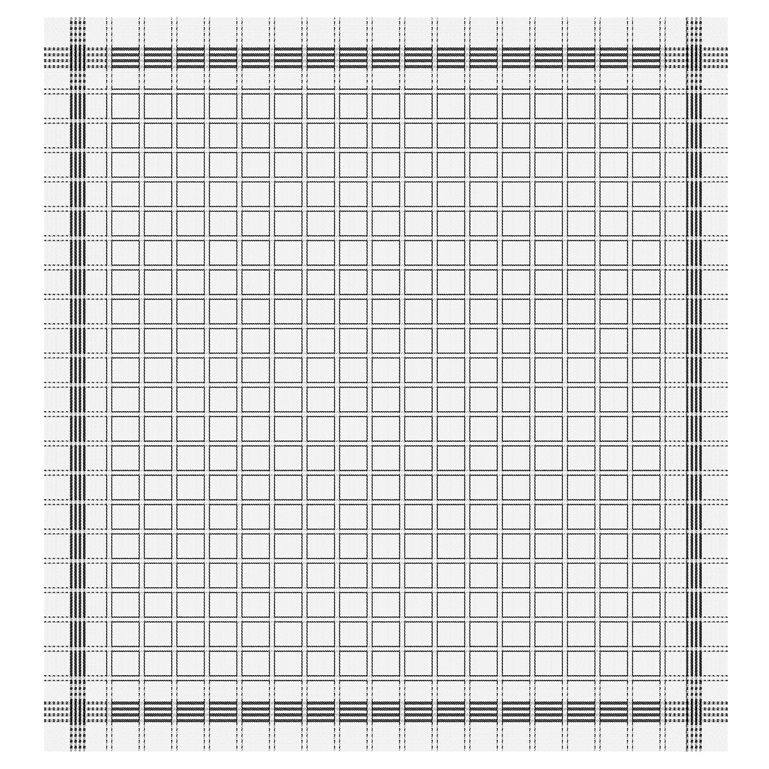 DDDDD National theedoek 65x65cm zwart (6 stuks)
