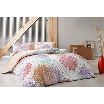 Taç Rio ranforce çift kişilik nevresim takımı 200x220cm turuncu