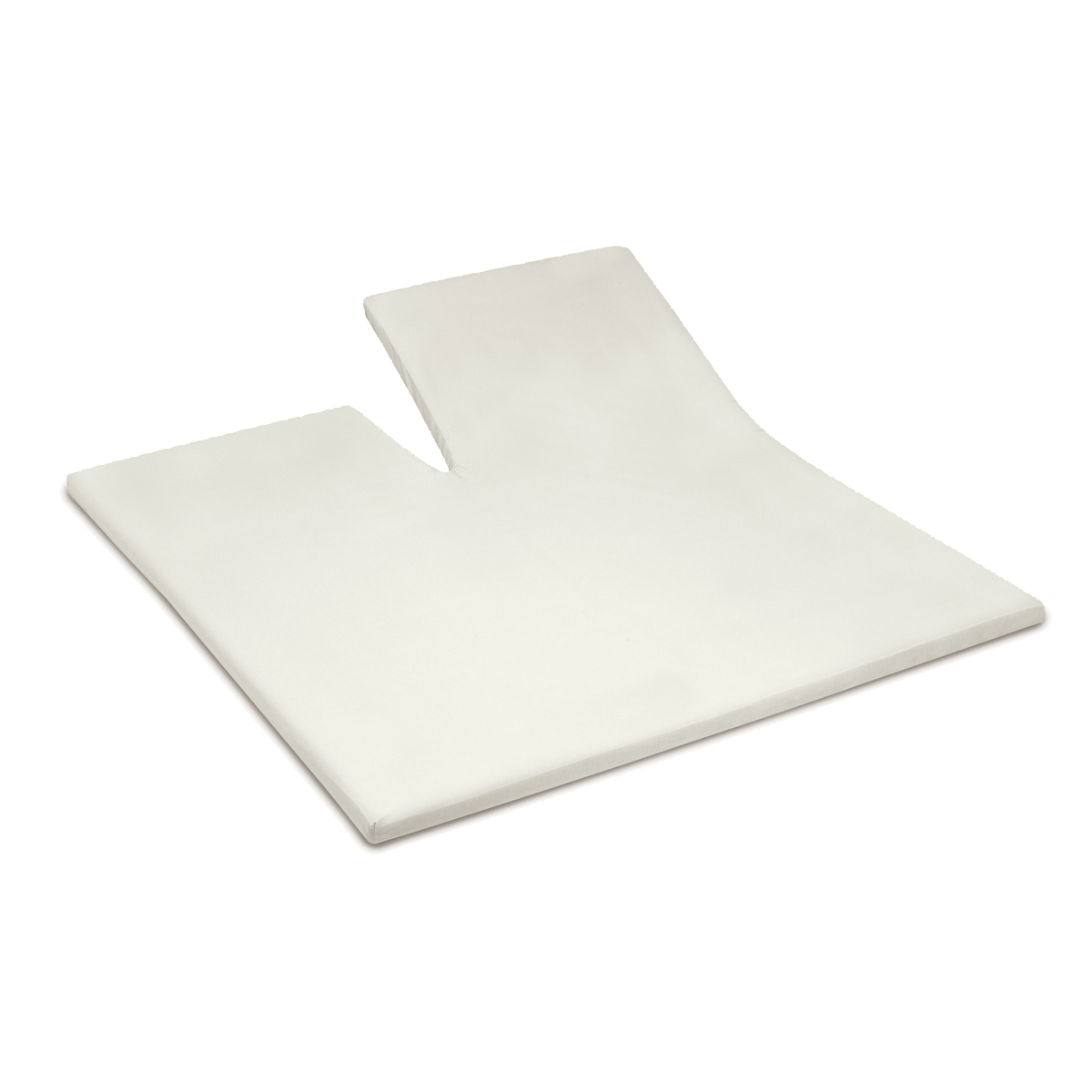 Cinderella enkele splittopper hoeslaken 180x200/210cm badstof ivoorwit (tot 15cm)