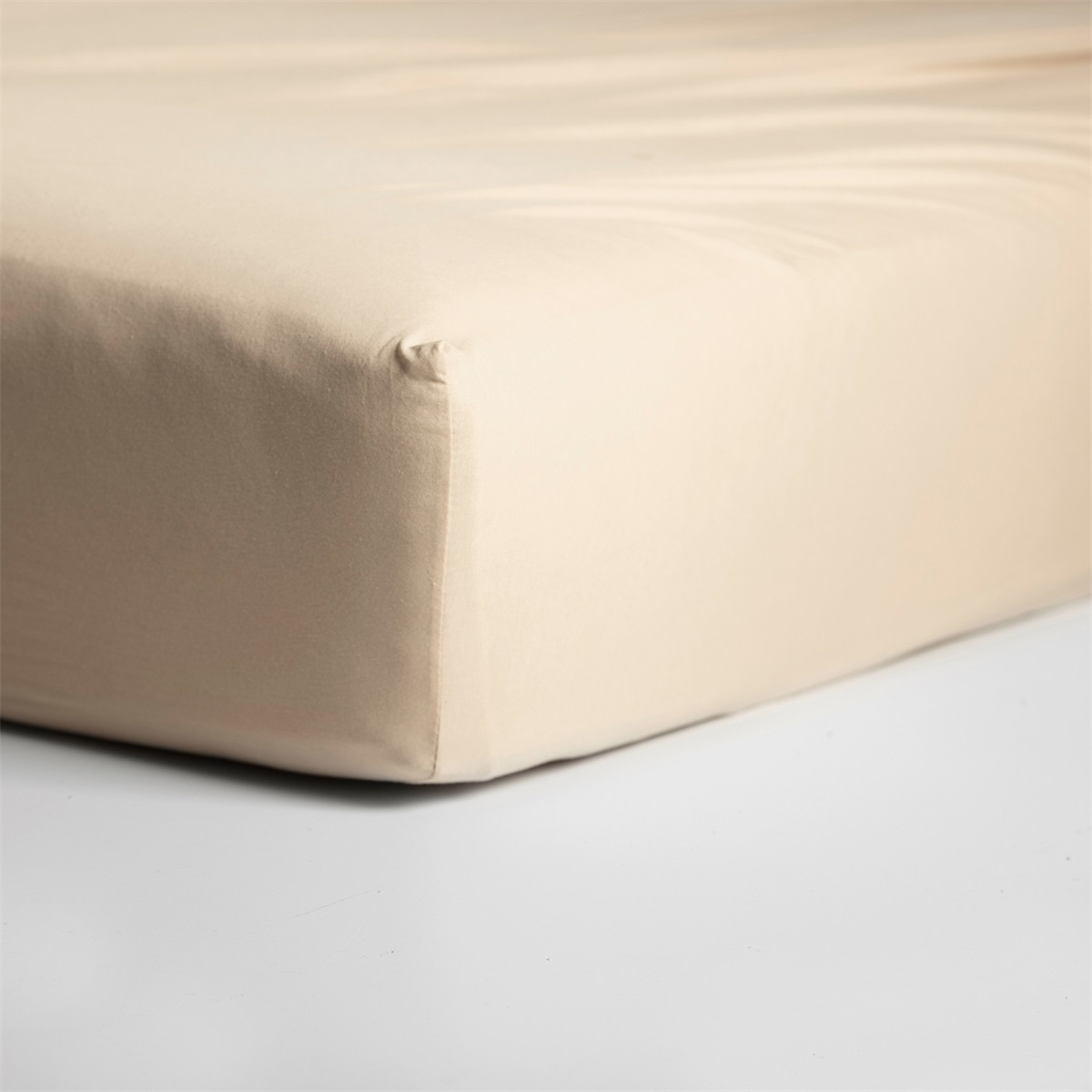 Cinderella hoeslaken 80/90x210/220cm-100x200cm jersey licht zandkleur (tot 25cm)