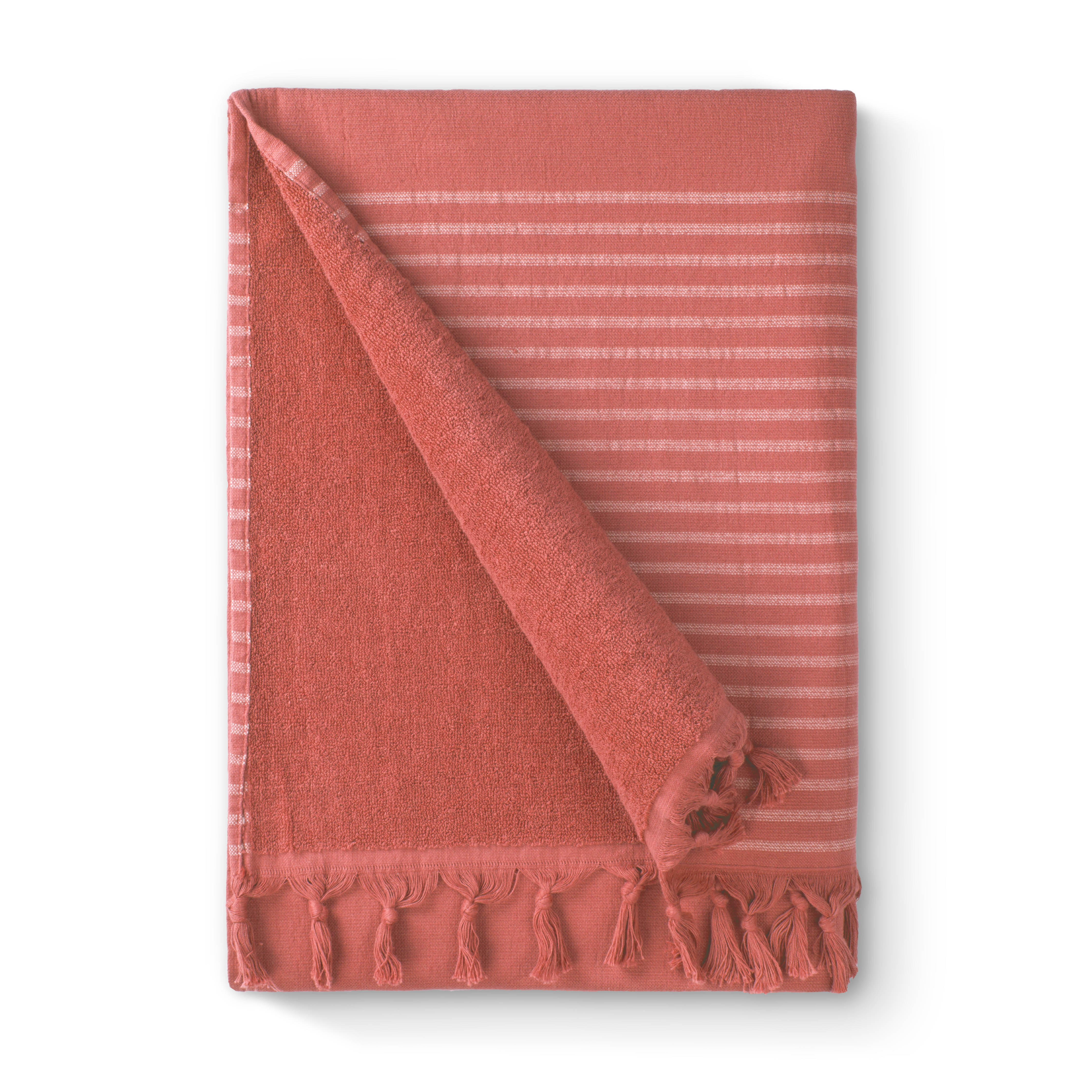 Bath Basics hamamdoek/fouta 100x180cm koraal