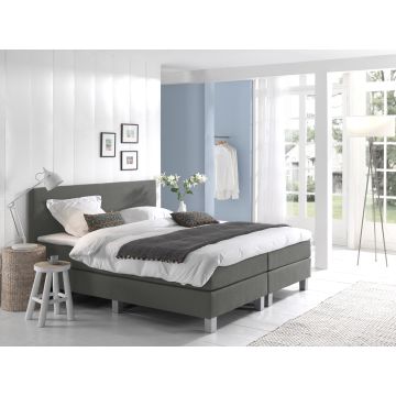 Comfort 2.0 vlakke boxspring 180x210cm grijs