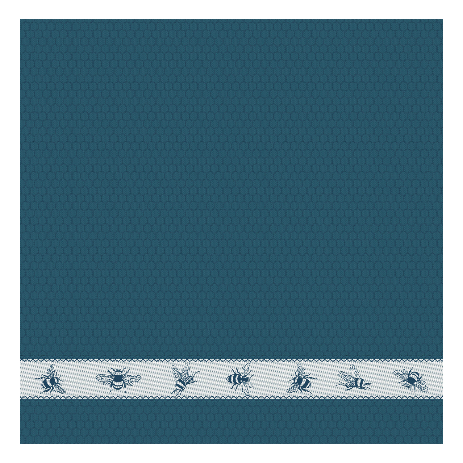 DDDDD Bees theedoek 60x65cm petrol (6 stuks)