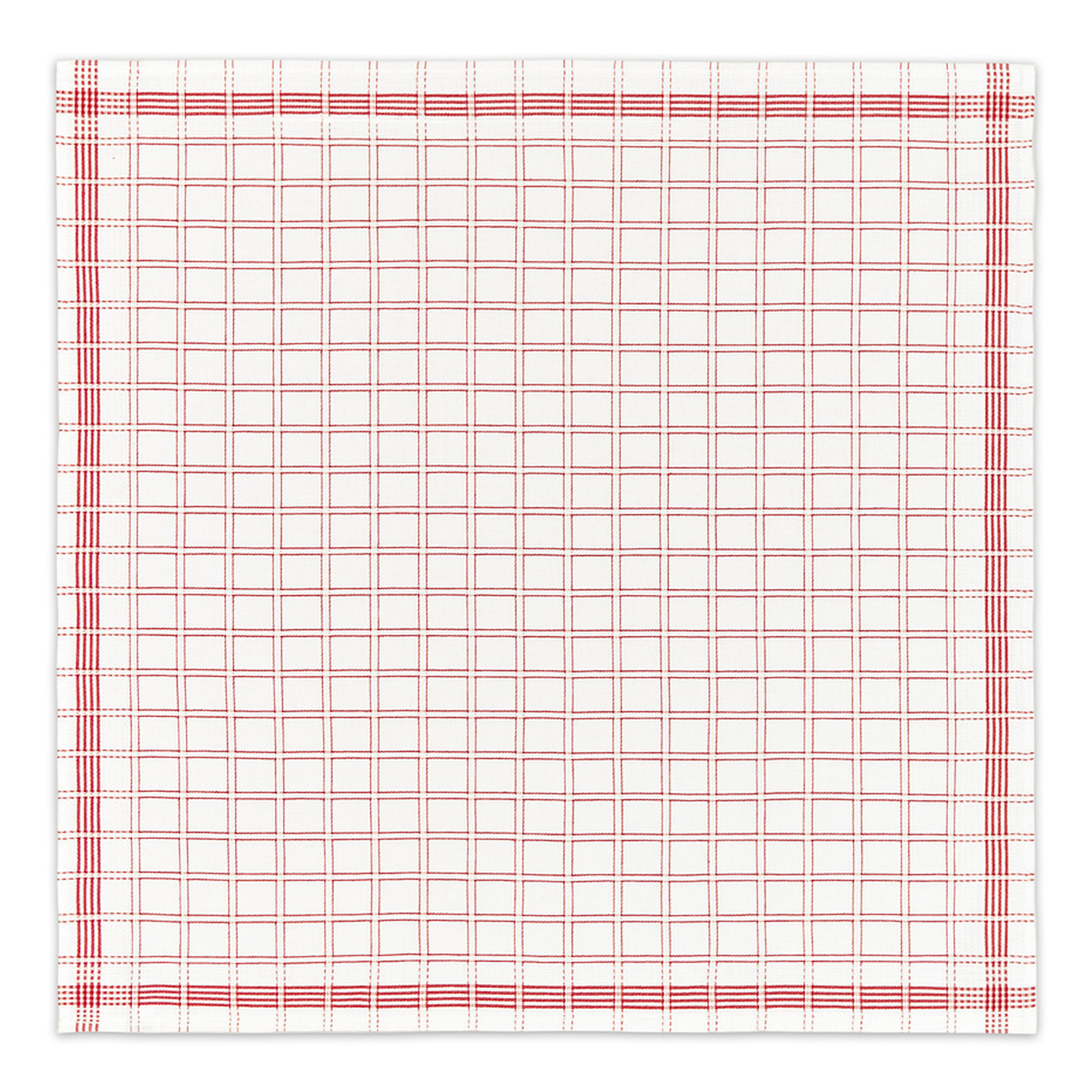 DDDDD National theedoek 65x65cm rood (6 stuks)