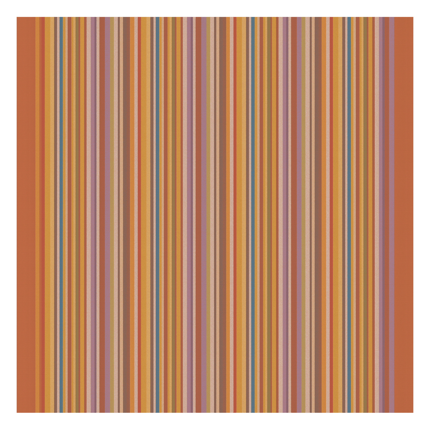DDDDD Over The Rainbow theedoek 60x65cm terra (6 stuks)