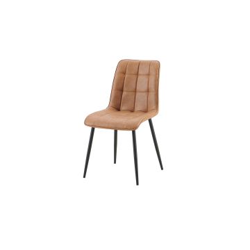 Furo Eetkamerstoel – Vintage Kunstleer – Cognac