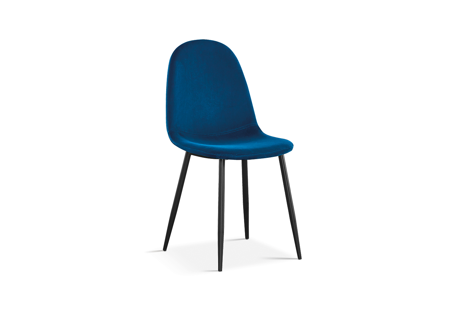 Boro Eetkamerstoel – Fluweel – Donkerblauw