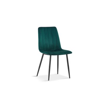 Wilen Eetkamerstoel – Fluweel – Groen