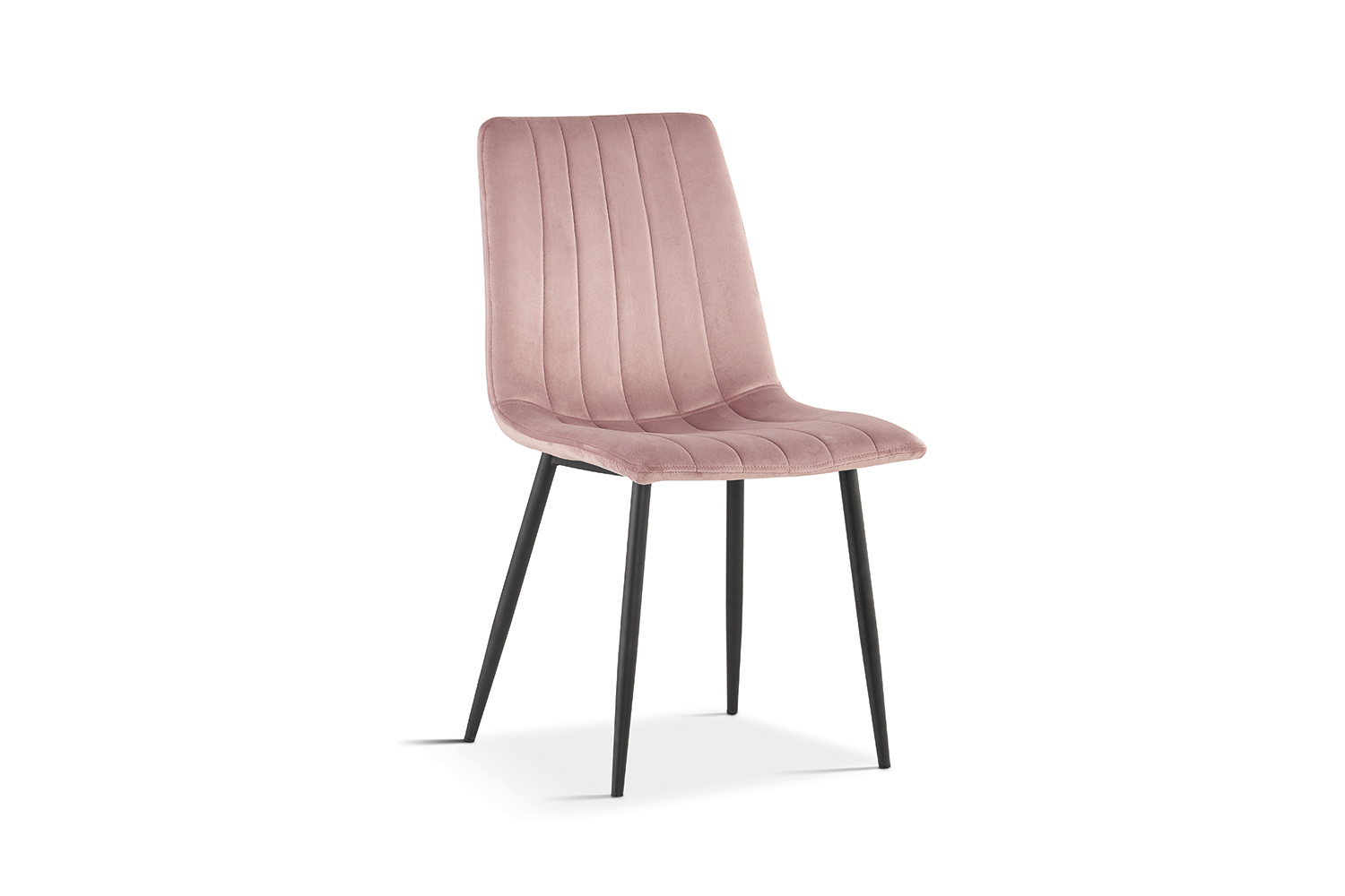 Wilen Eetkamerstoel – Fluweel – Roze