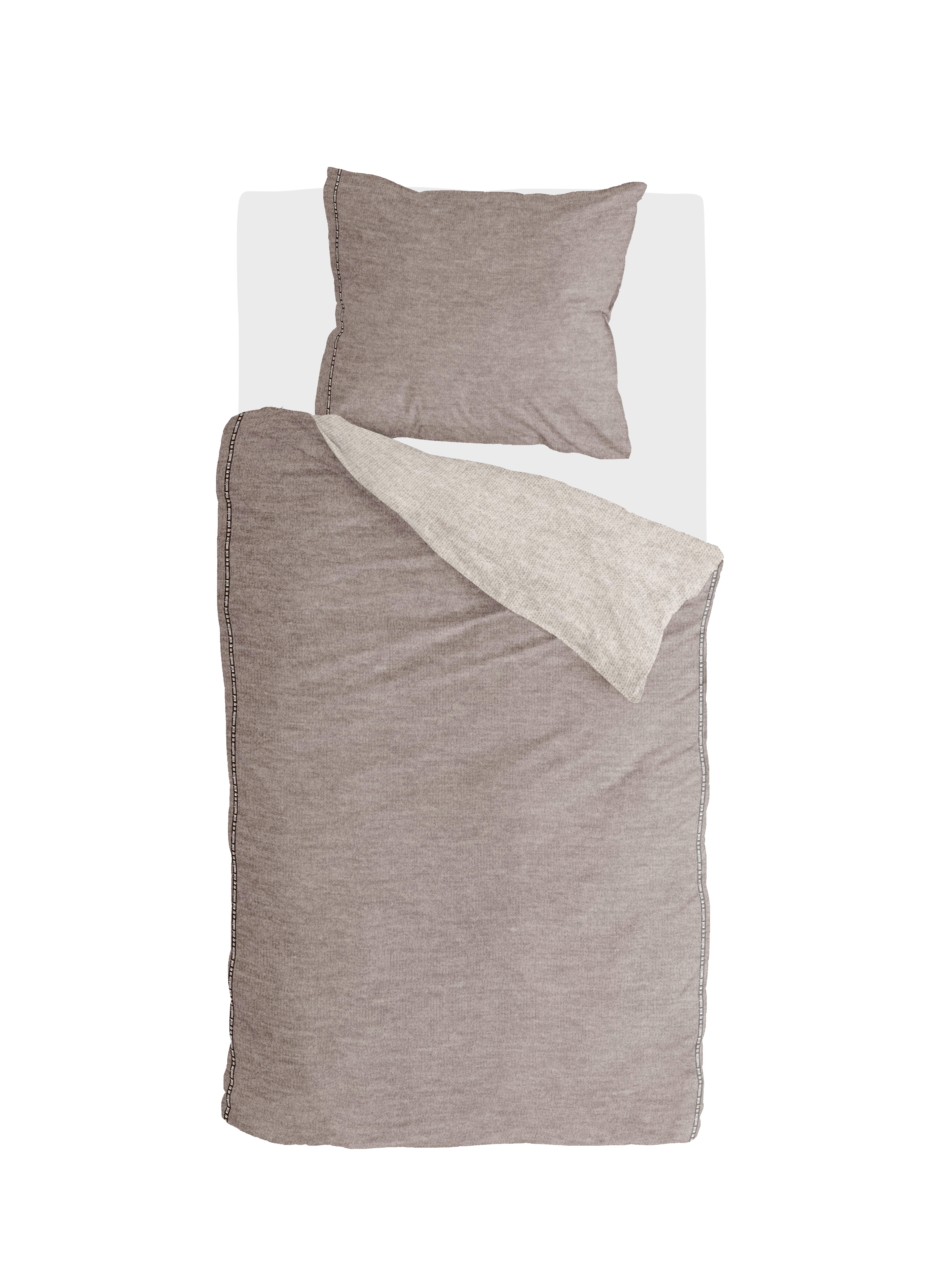 Casual Beauty dekbedovertrek 135x200cm taupe/zandkleur