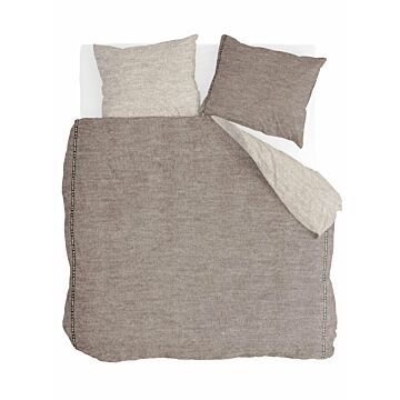 Casual Beauty dekbedovertrek 240x220cm taupe/zandkleur