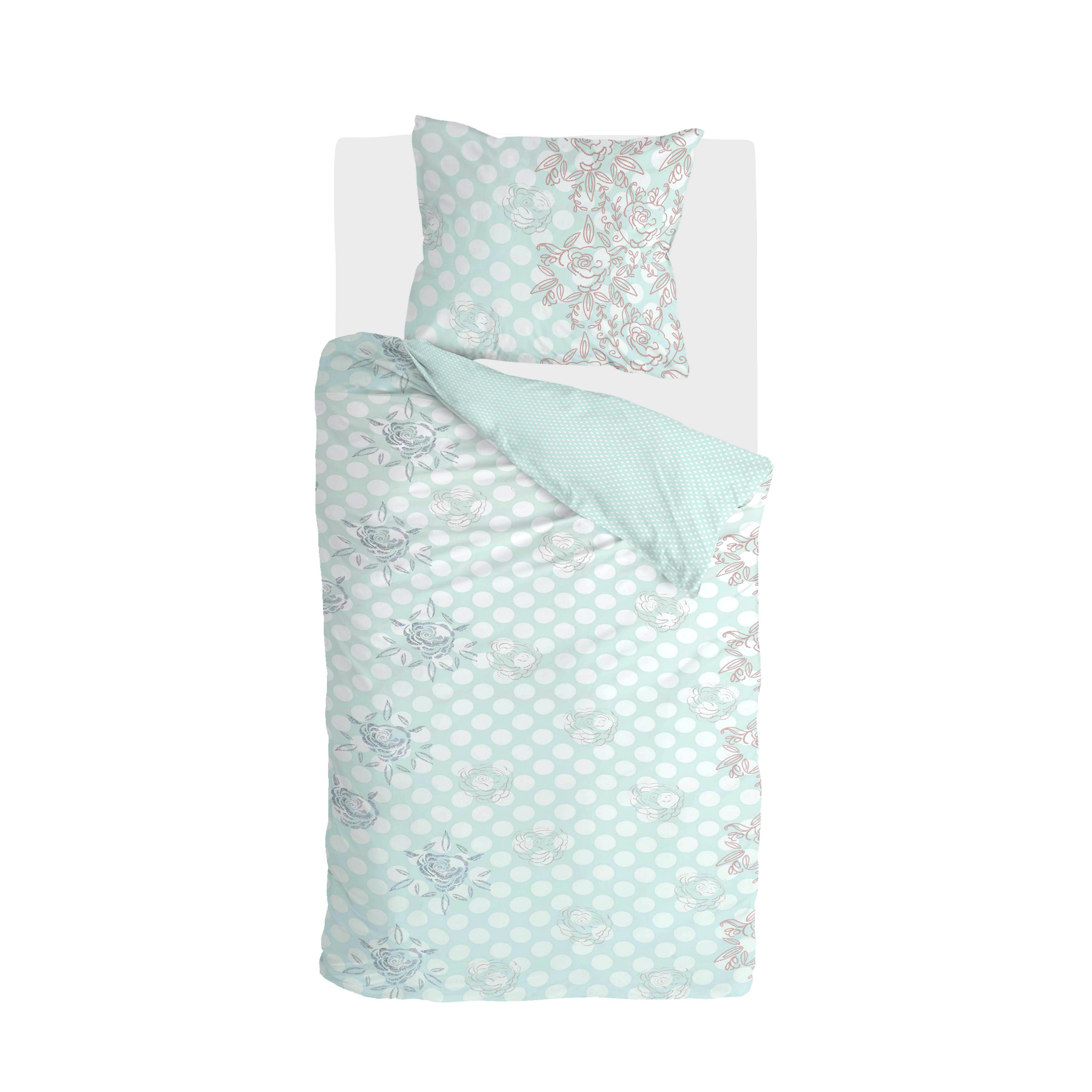 Dreamy Dots dekbedovertrek 135x200cm licht blauw