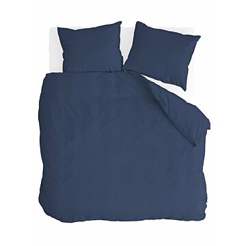 Soft Structure dekbedovertrek 240x220cm donker blauw