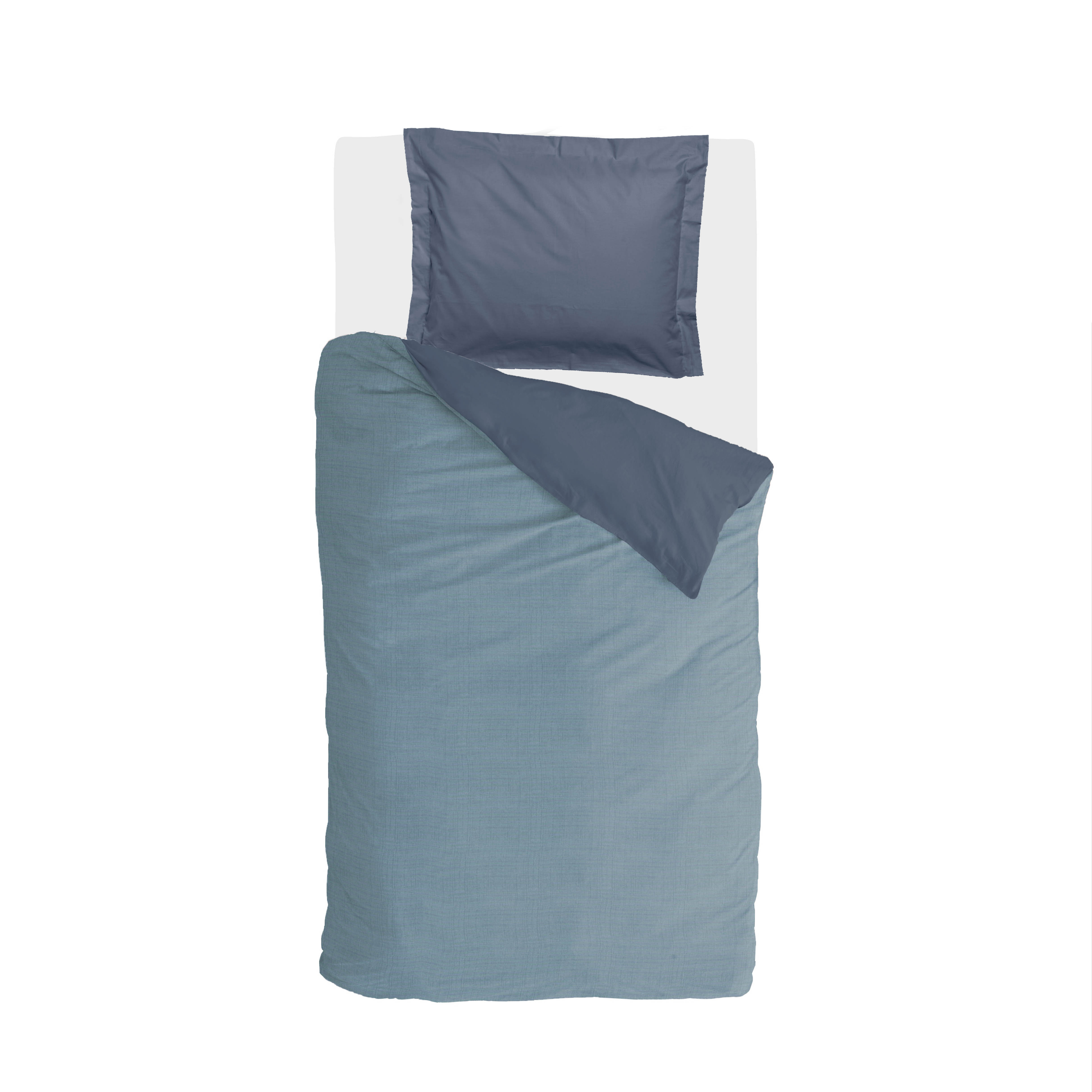 Vintage Club dekbedovertrek 135x200cm blauw