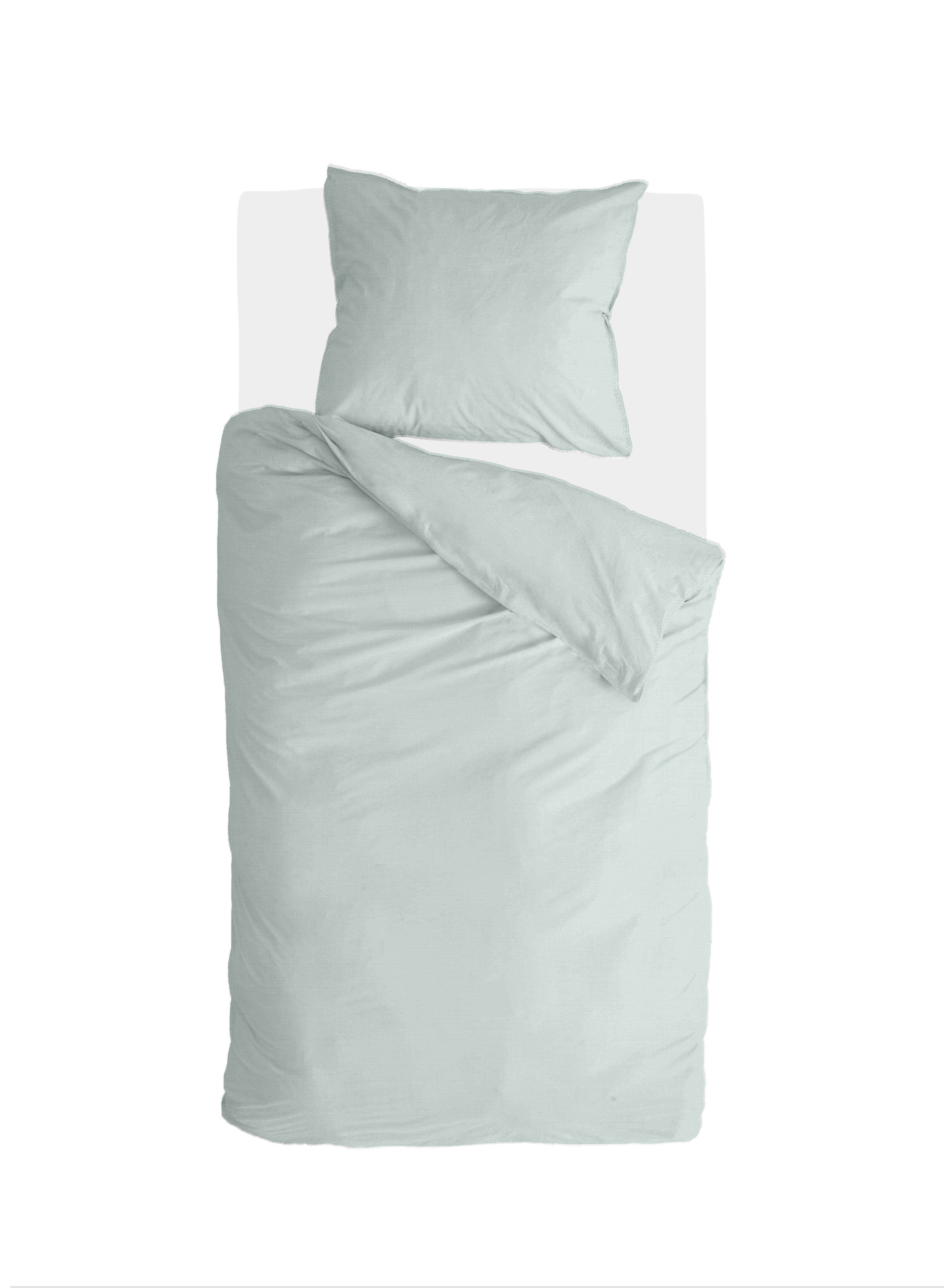 Vintage Cotton dekbedovertrek 155x220cm jade