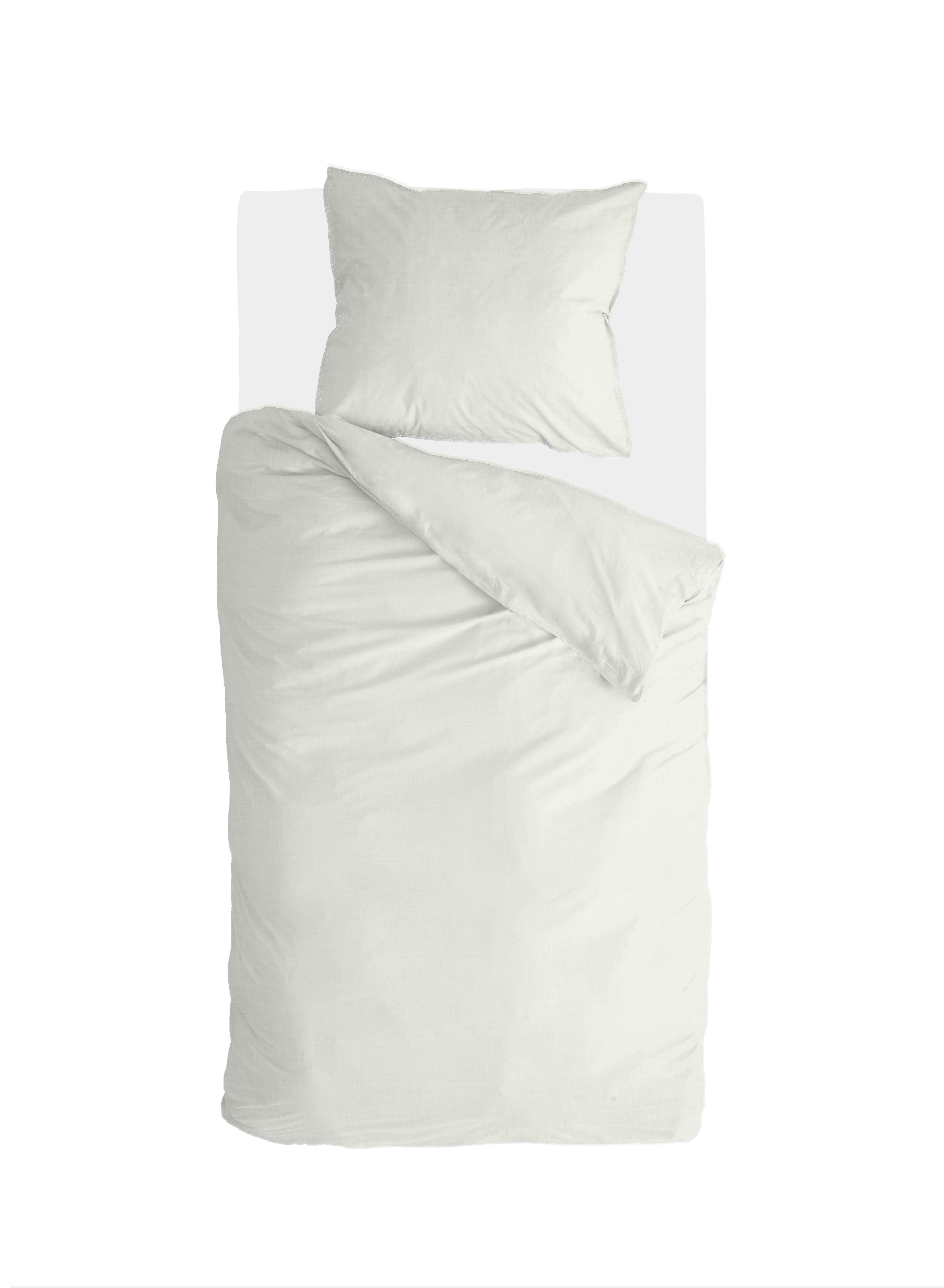 Vintage Cotton dekbedovertrek 135x200cm naturel