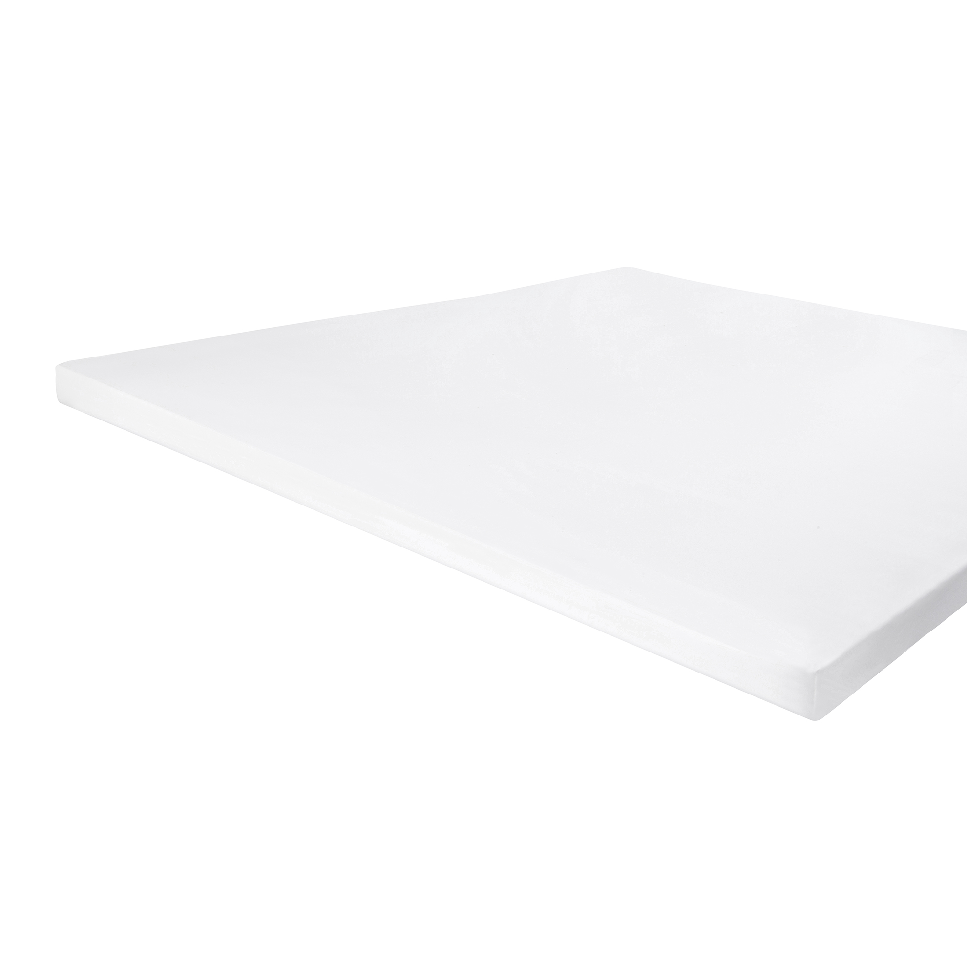 Jersey Stretch topper hoeslaken 160x220cm wit