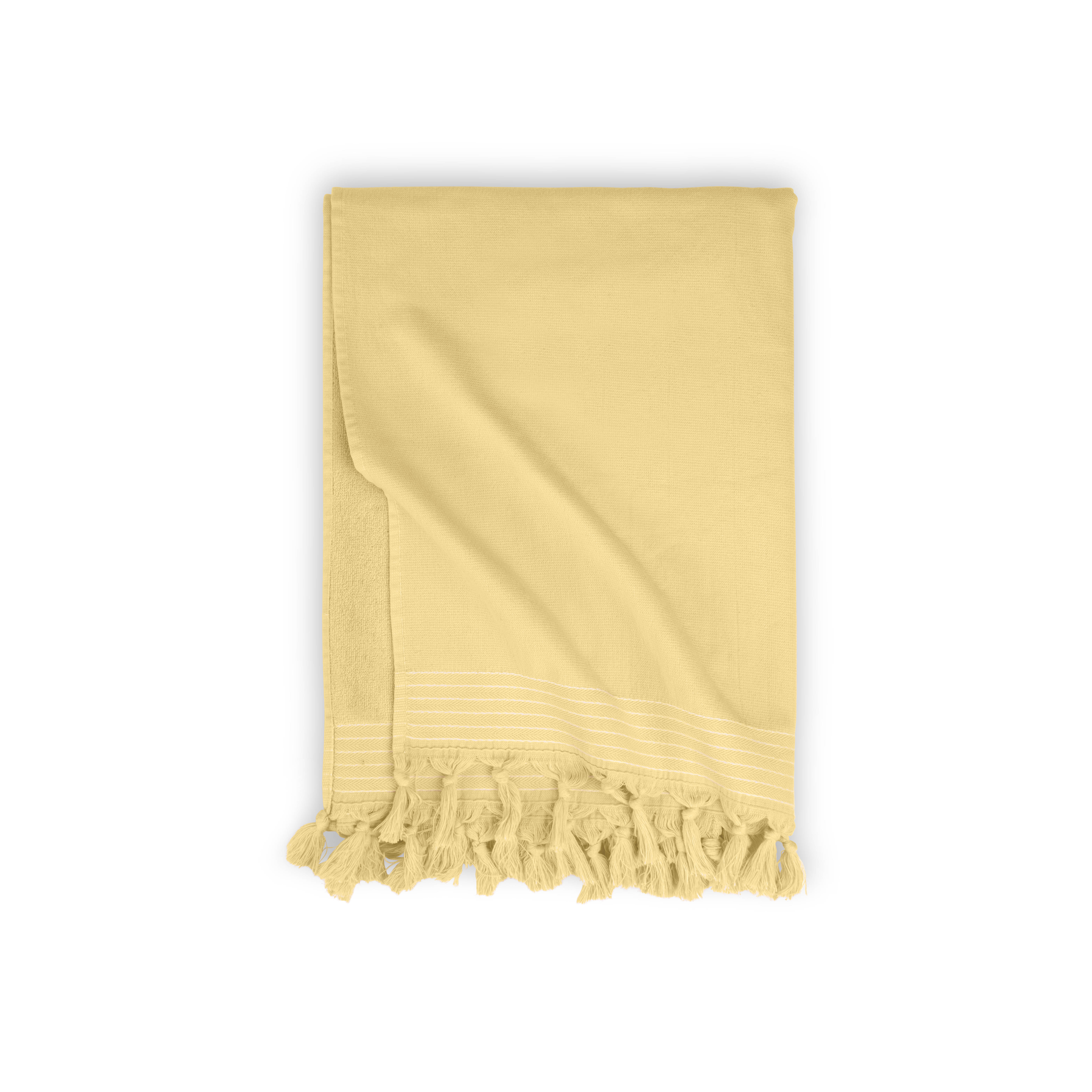 Soft Cotton hamamdoek/fouta 100x180cm geel