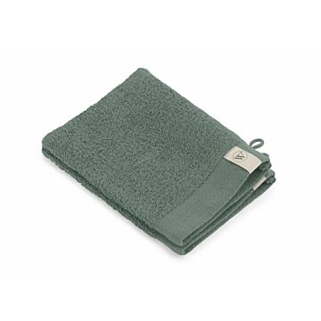 Soft Cotton washand 16x21cm legergroen (2 stuks)