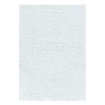 Fluffy Shaggy vloerkleed hoogpolig rechthoek 80x150cm wit