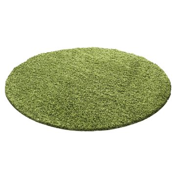 Life Shaggy tapis poils longs rond Ø 160cm vert