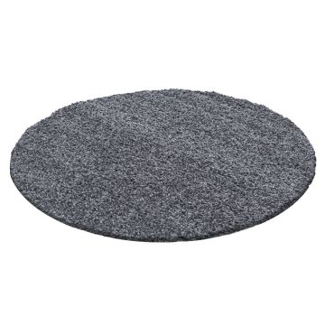 Life Shaggy tapis poils longs rond Ø 160cm gris