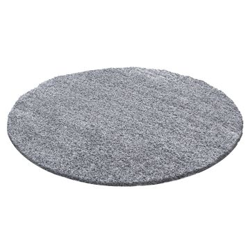 Life Shaggy tapis poils longs rond Ø 160cm gris clair