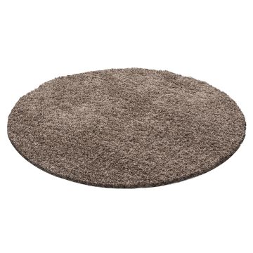 Life Shaggy tapis poils longs rond Ø 160cm moka