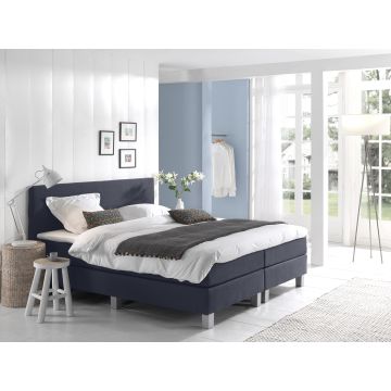 Comfort 2.0 vlakke boxspring 200x220cm donkerblauw