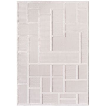 Doha Lunox vloerkleed laagpolig rechthoek 200x290cm crème