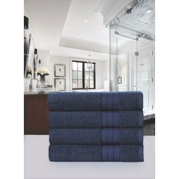 handdoekenset 50x100cm (4 stuks) nr:1000 denim